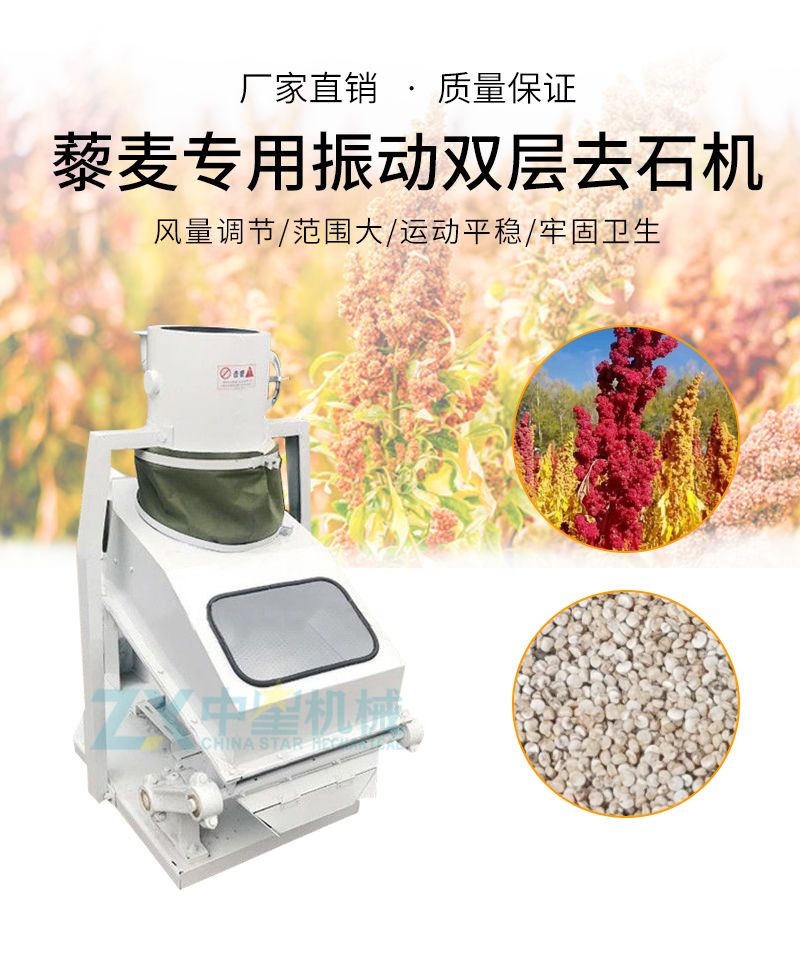 藜麥專用振動(dòng)雙層去石機(jī)  藜麥清理去石機(jī)